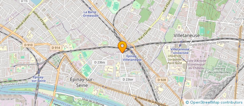localisation de l'entreprise K.M.T BAT à EPINAY-SUR-SEINE
