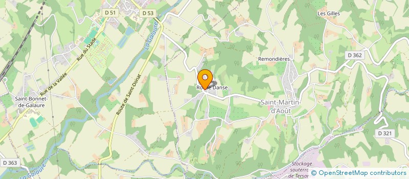 localisation de l'entreprise K-MAK  SAINT-MARTIN-D'AOUT