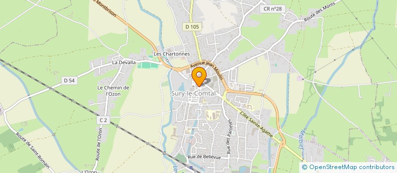 localisation de l'entreprise K MARKET  SURY-LE-COMTAL