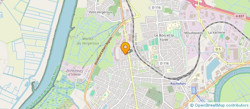 localisation de l'entreprise K'MENA  ROCHEFORT