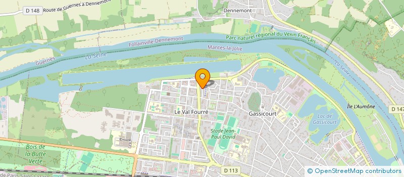 localisation de l'entreprise K-MENUISERIE EBENISTERIE à MANTES-LA-JOLIE