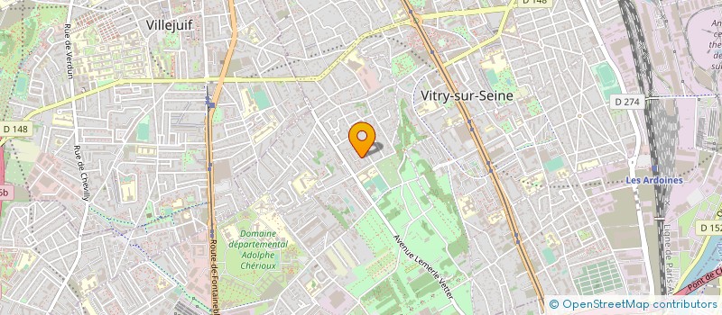 localisation de l'entreprise K-MIA à VITRY-SUR-SEINE