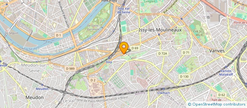 localisation de l'entreprise K.MILA SERVICES à ISSY-LES-MOULINEAUX