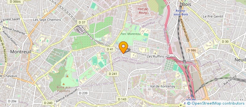 localisation de l'entreprise K MON DU MMA ( KDM )  MONTREUIL