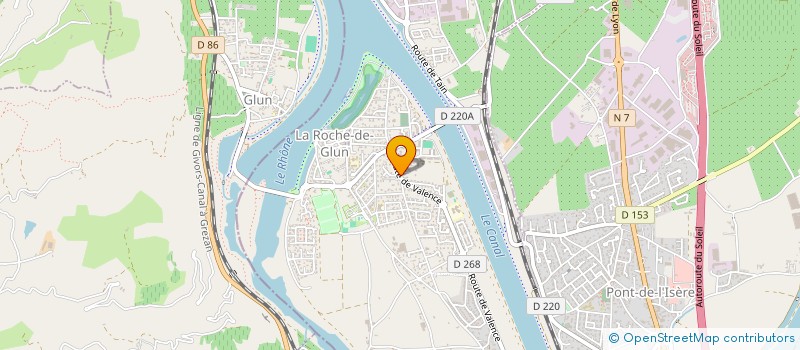 localisation de l'entreprise K'MOTIV  LA ROCHE-DE-GLUN