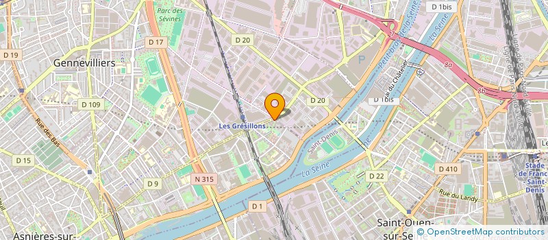 localisation de l'entreprise K.N à ASNIERES-SUR-SEINE