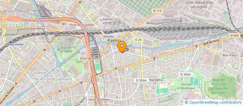 localisation de l'entreprise K.N.A. SERVICE à PANTIN