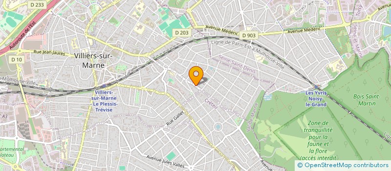 localisation de l'entreprise K.N.D.L. à VILLIERS-SUR-MARNE