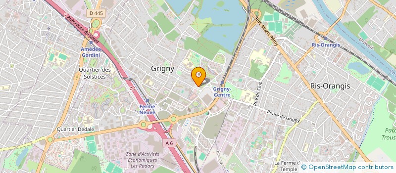 localisation de l'entreprise K&N DRIVING EXPRESS à GRIGNY