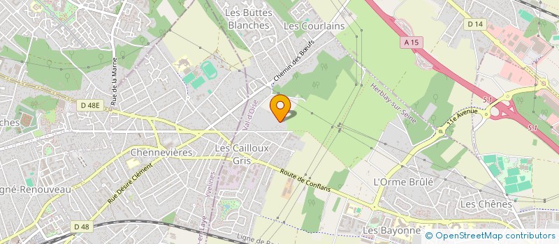 localisation de l'entreprise K.N.E  HERBLAY-SUR-SEINE