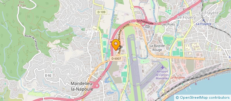 localisation de l'entreprise K@N.FRUITS  MANDELIEU-LA-NAPOULE