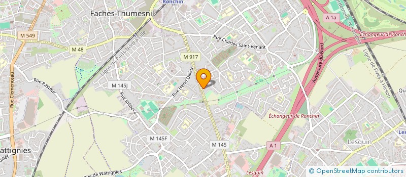 localisation de l'entreprise K & N IMMO  RONCHIN