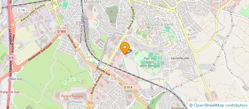 localisation de l'entreprise K N' J  PERPIGNAN