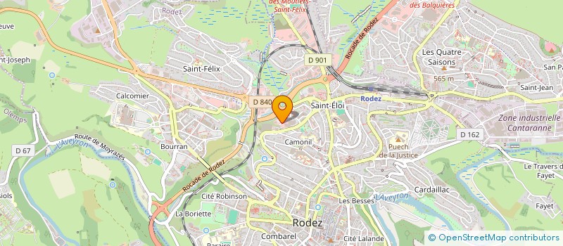 localisation de l'entreprise K.N.L. LE GRILLADOO  RODEZ