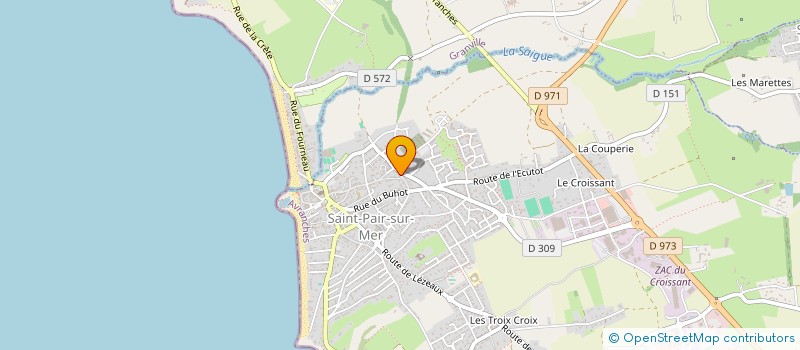 localisation de l'entreprise K.N.O.P. à SAINT-PAIR-SUR-MER