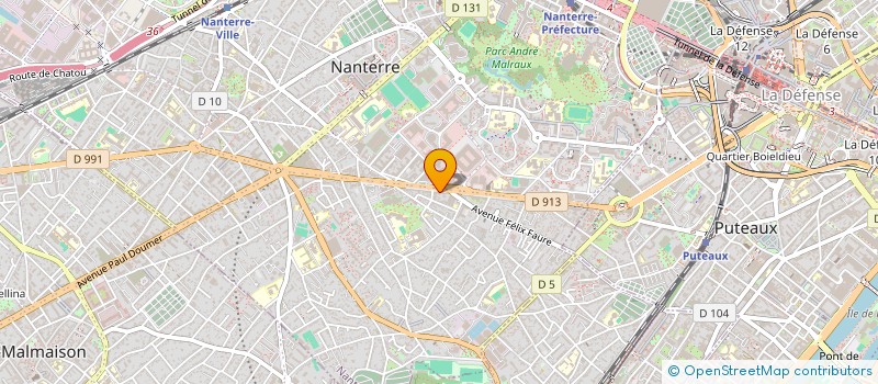 localisation de l'entreprise K.N.O. PEINTURE  NANTERRE