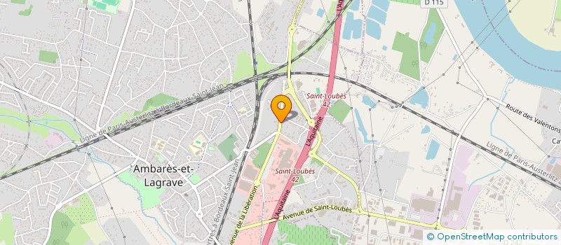 localisation de l'entreprise K'NAILS à BORDEAUX