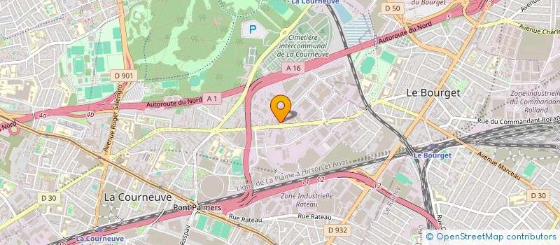 localisation de l'entreprise K NEGOCE INTERNATIONAL à LA COURNEUVE