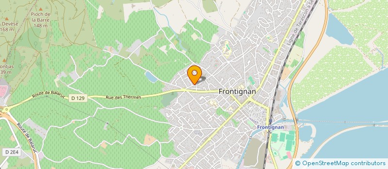 localisation de l'entreprise K.NESS à FRONTIGNAN