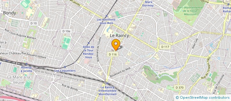 localisation de l'entreprise K NET ENTREPRISE à LE RAINCY