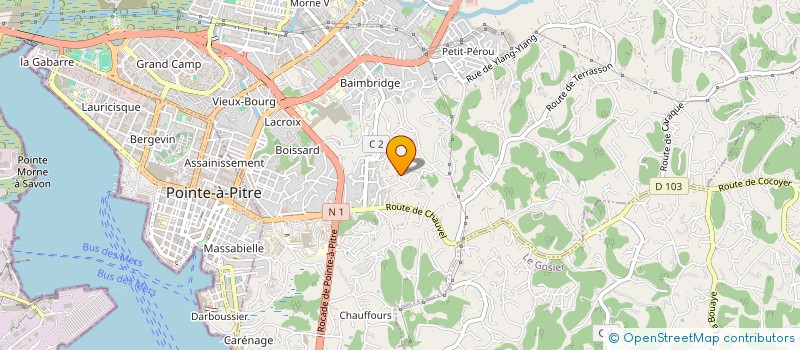 localisation de l'entreprise K'NET SERVICES EURL à LES ABYMES