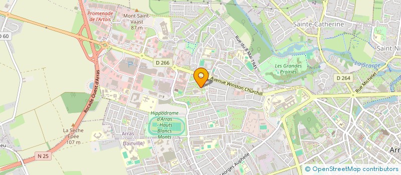 localisation de l'entreprise K NETTOYAGES à ARRAS