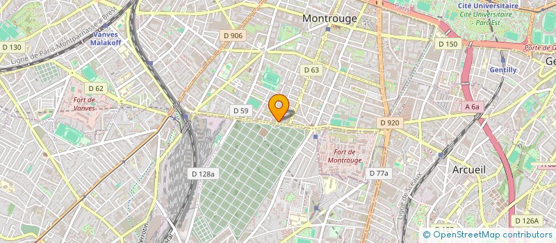 localisation de l'entreprise K . O  MONTROUGE