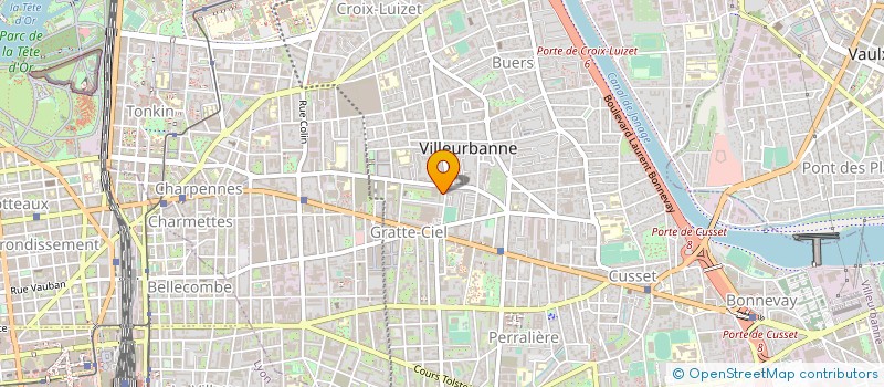 localisation de l'entreprise K.O.A.M.  VAULX-EN-VELIN