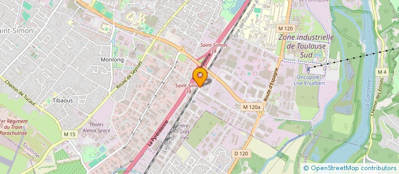 localisation de l'entreprise K.O.B. PARTICIPATIONS  TOULOUSE