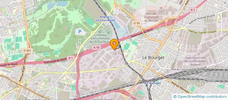 localisation de l'entreprise K.O.C.H.E.S. à LA COURNEUVE