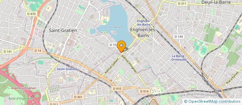 localisation de l'entreprise K&O FOOD FACTORY  ENGHIEN-LES-BAINS