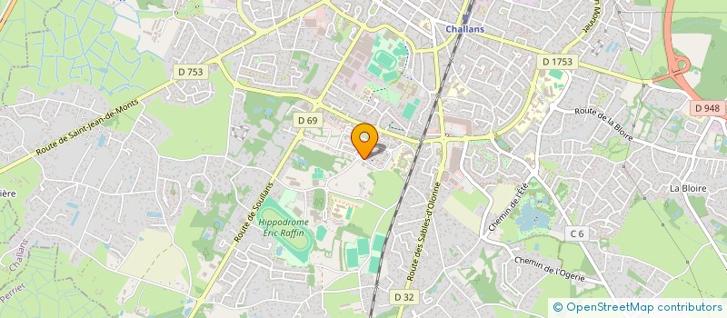 localisation de l'entreprise K ONE INVEST à CHALLANS