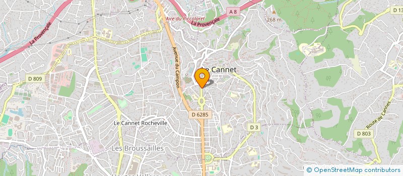 localisation de l'entreprise K.ONET à LE CANNET