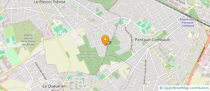localisation de l'entreprise K OPTIQUE à LE PLESSIS-TREVISE