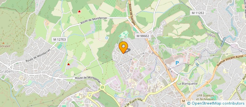 localisation de l'entreprise K.P  GRABELS