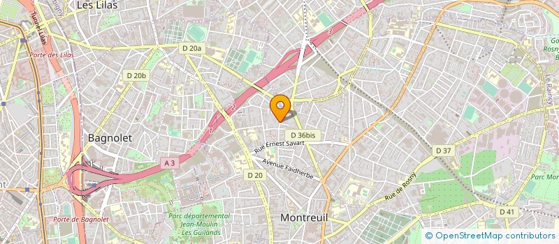 localisation de l'entreprise K.P.E à MONTREUIL