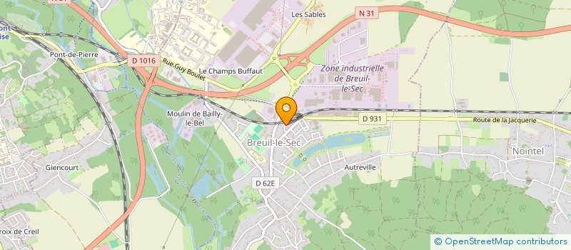 localisation de l'entreprise K&P ELEC à BREUIL-LE-SEC