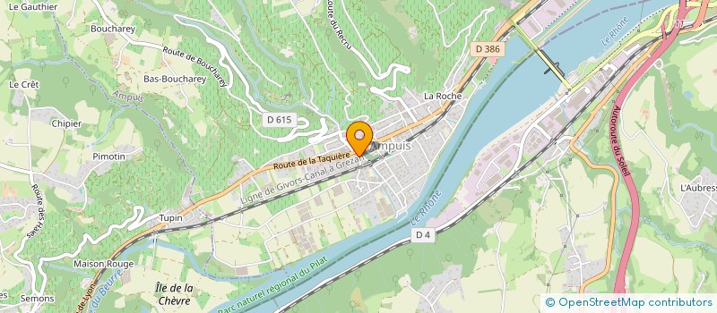 localisation de l'entreprise K&P FINANCES  AMPUIS