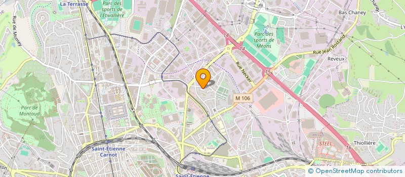 localisation de l'entreprise K.P INVEST  SAINT-ETIENNE