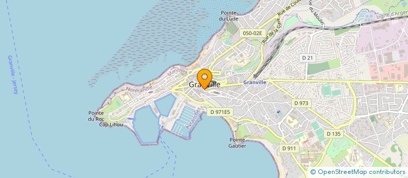 localisation de l'entreprise K.P.J. à GRANVILLE