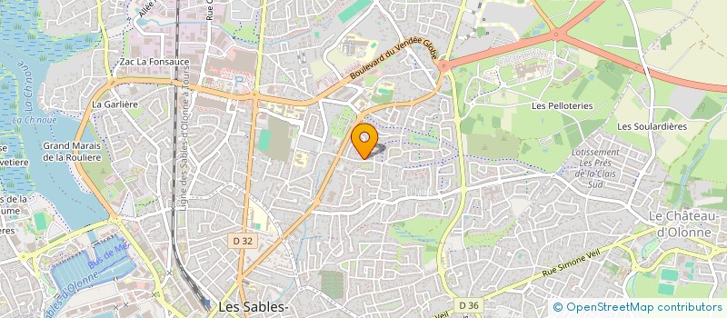 localisation de l'entreprise K.P.L.I. à LES SABLES D'OLONNE