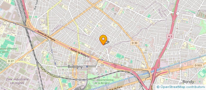 localisation de l'entreprise K.P.M  BOBIGNY