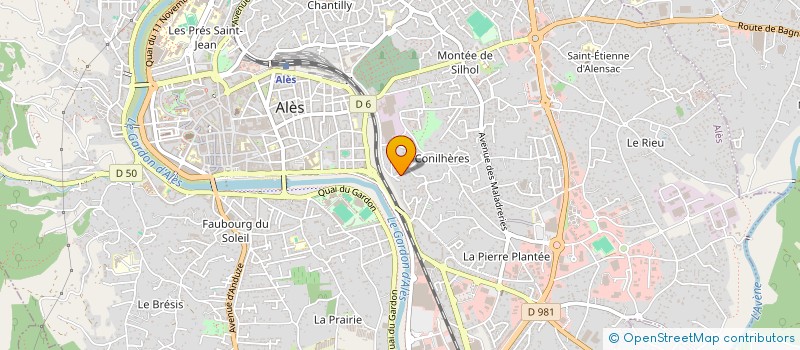 localisation de l'entreprise K.P.P.M  ALES