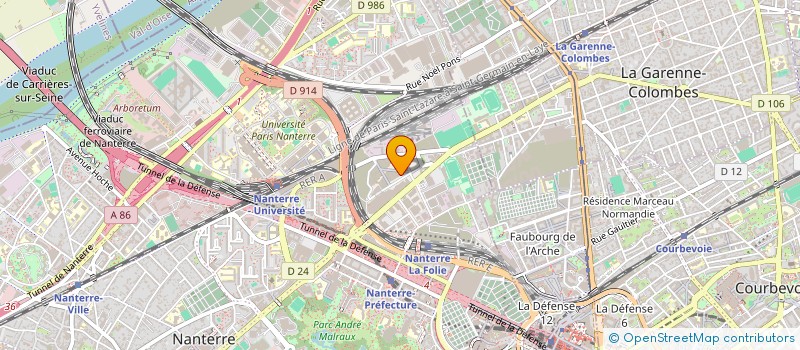 localisation de l'entreprise K&P PLOMBERIE  NANTERRE