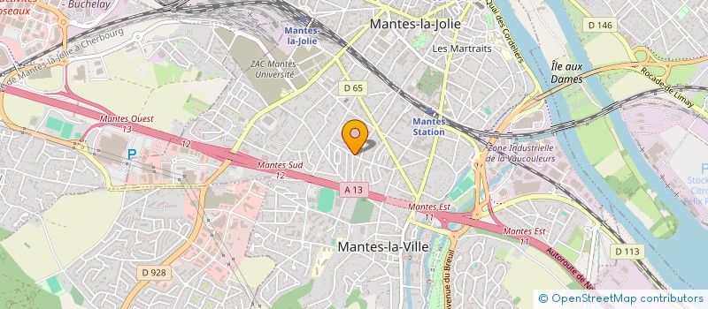 localisation de l'entreprise K PAR K SERVICE ACCOMPAGNEMENT AIDE A LA PERSONNE à MANTES-LA-VILLE