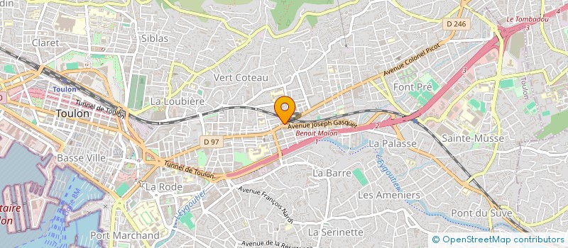 localisation de l'entreprise K'PAREBRISE à SOLLIES-TOUCAS
