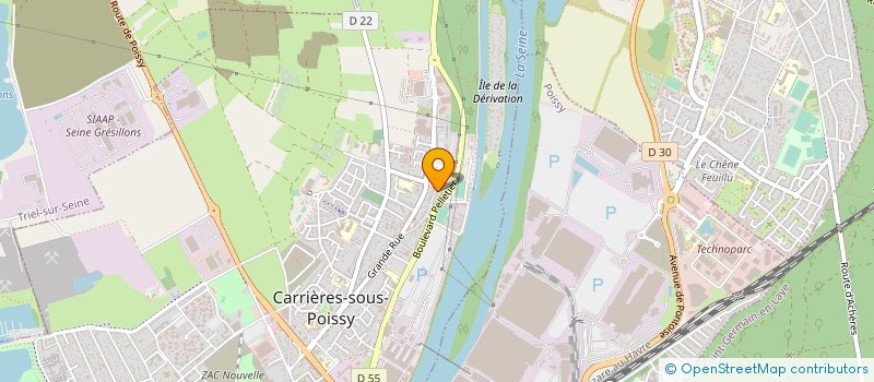 localisation de l'entreprise K PARIS DRIVE  CARRIERES-SOUS-POISSY