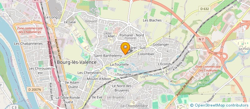 localisation de l'entreprise K PARTENAIRES à BOURG-LES-VALENCE