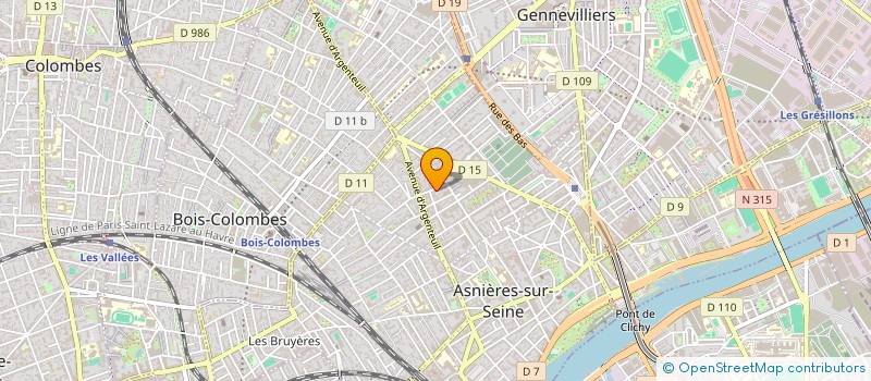 localisation de l'entreprise K PERSONNEL  ASNIERES-SUR-SEINE