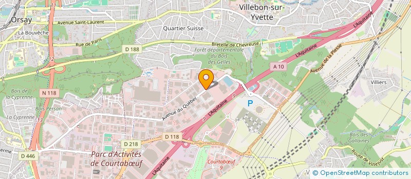 localisation de l'entreprise K-PHARMA à VILLEBON-SUR-YVETTE